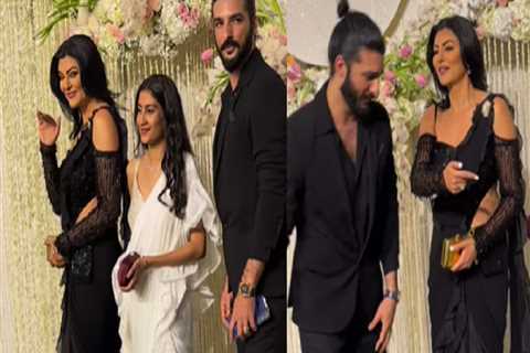 Sushmita Sen’s unusual behaviour with beau Rohman Shawl at Ira and Nupur’s wedding party invites..