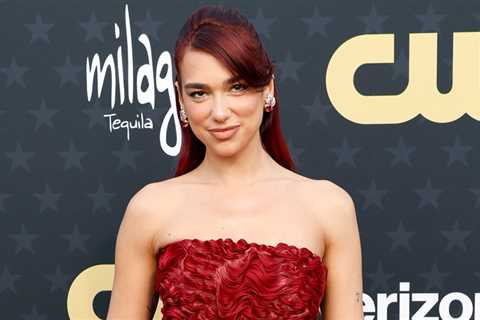 Dua Lipa Stuns in Vibrant Red at Critics Choice Awards 2024 | 2024 Critics Choice Awards, Critics’..