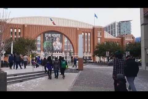 Mavs fans brave cold, snow to cheer team to victory