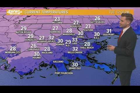 New Orleans weather: Roads begin to thaw as temps stay cold