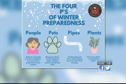 Please observe the four P's of winter weather