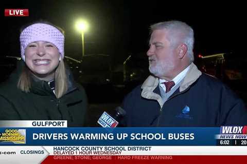 LIVE: Students, staff and faculty braved the freezing temperatures as they head back to school