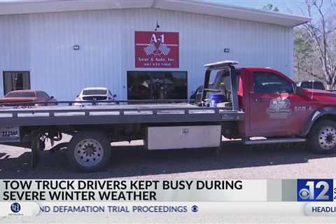 Mississippi tow truck drivers stay busy during winter weather