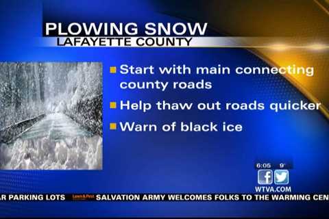 Lafayette County will clear county roads on Wednesday