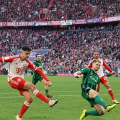 Bayern Munich phenom Aleksandar Pavlović scores his first goal at Allianz Arena