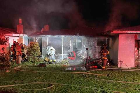 Two residents injured, displaced by fire in Pachecho Thursday night