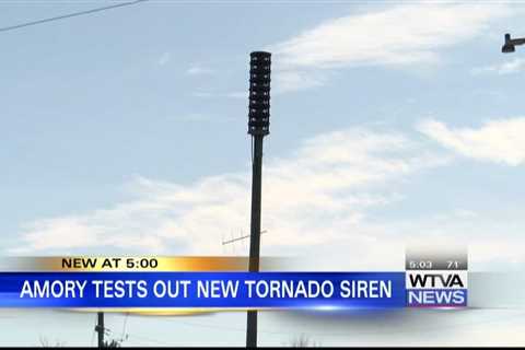 Amory tests new tornado siren