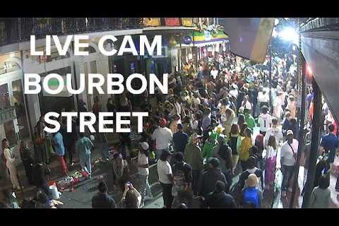 Live Bourbon Street camera in New Orleans for Mardi Gras