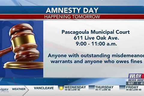 Pascagoula Amnesty Day happening Thursday