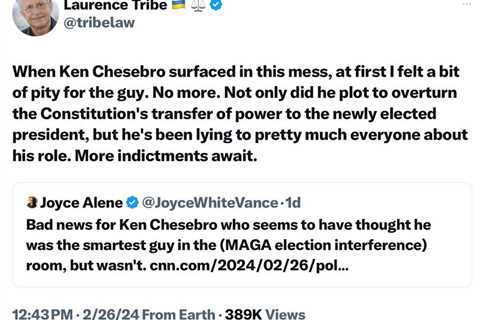 Trump Buddy Ken Cheseboro Is Going Down Hard