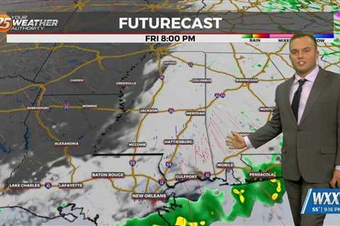 2/29 – Jeff's “Rain Arrives Late” Thursday Night Forecast