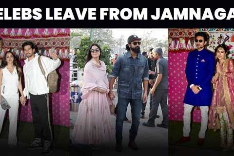 Kiara Advani-Sidharth Malhotra, Vicky Kaushal-Katrina Kaif and others jet-off from Jamnagar in style