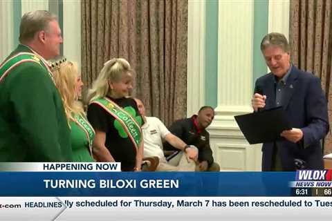 LIVE: Biloxi “Turning Green” in preparation for St. Patrick's Day