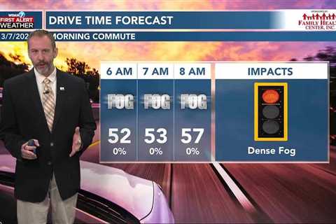 03/07 Ryan's “More Fog” Thursday Morning Forecast