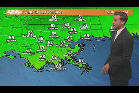 New Orleans Weather: Winter chill returns Monday night