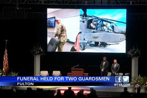 10 p.m. – Funeral for Mississippi Guardsman Bryan Zemek held on Monday