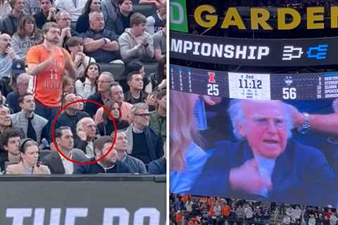 Larry David Looked Totally Miserable During UConn’s March Madness Win