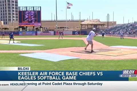 Keesler Air Force Base host Chiefs vs Eagles Softball Game at Shuckers Ballpark