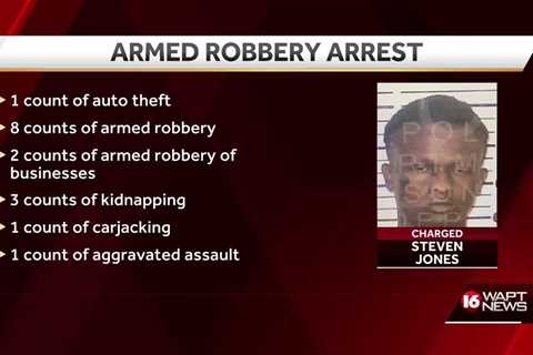 Man faces armed robbery, carjacking, kidnapping charges