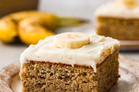 Banana Cake with Cream Cheese Frosting