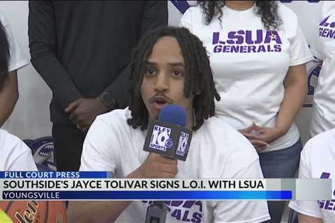 Southside boys basketball player signs to play at LSUA