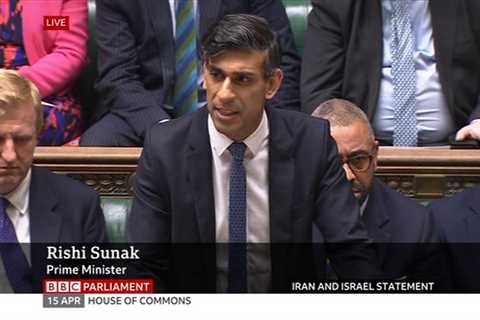 Rishi Sunak condemns Iran’s 350 missile strike as act of a ‘despotic regime’