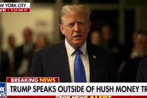 “This Is a Very Sad Day for America” – President Trump Delivers Statement to America Outside of..