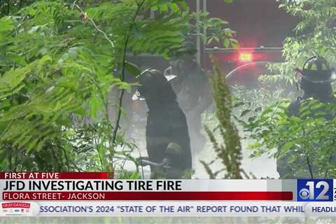 JFD responds to tire fire on Flora Street