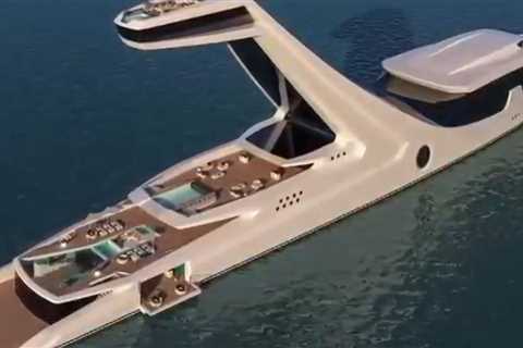 Incredible plan for $500million 500ft superyacht dubbed Shaddai with towering 125ft ‘sky cabin’ for ..