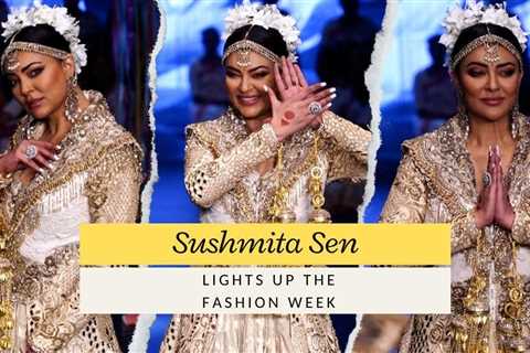 Sushmita Sen steals the spotlight with her attire; bridal look goes viral [Watch Video]