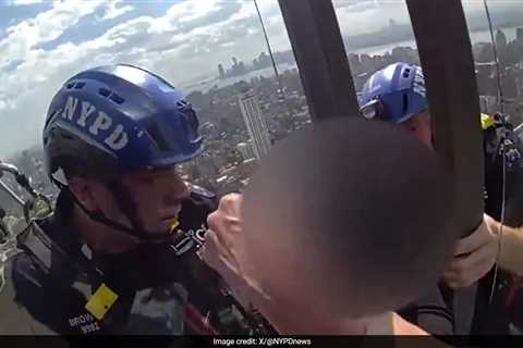 Video Shows Dramatic Rescue Of Woman On Ledge Of 54-Storey Building In New York