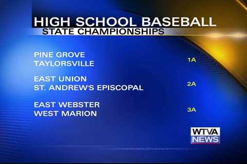 High school baseball state championship matches are set