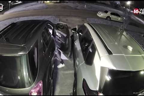 Teens caught on camera trying to break into cars