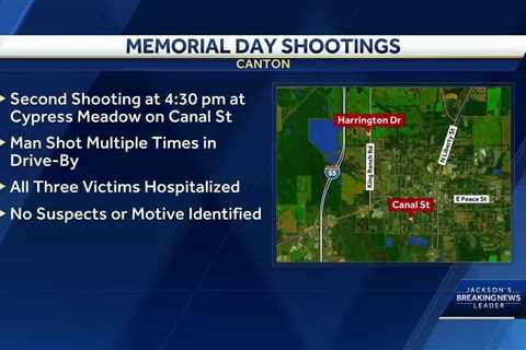 Canton police investigate Memorial Day shootings