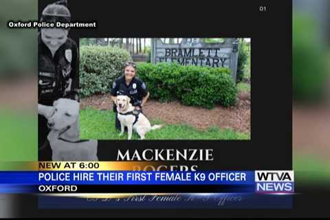 Oxford Police hire first female K9 officer