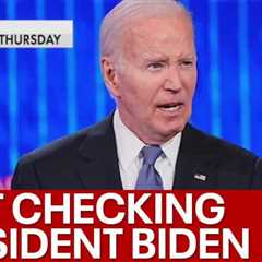 Biden debate claim debunked