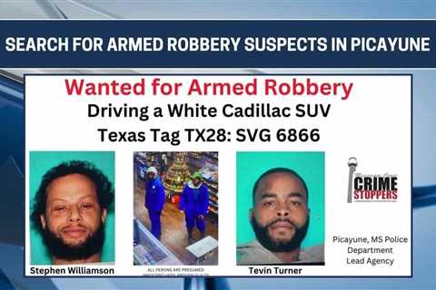 Picayune Police searching for armed robbery suspects