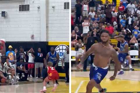 Damar Hamlin Hits Game-Winner at Charity B-Ball Game, Russell Wilson Attends