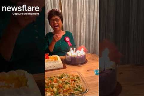 Grandma Pranked With Magic Candles