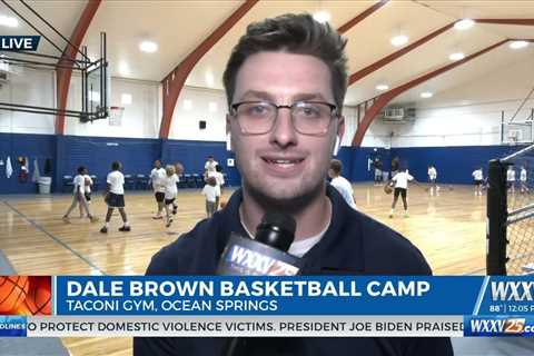 WXXV Sports Director Jevan McCoskey is live at Dale Brown Basketball Camp