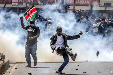 1 person shot dead, parts of Kenyan parliament burn during protests