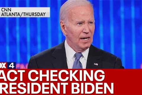 Biden debate claim debunked