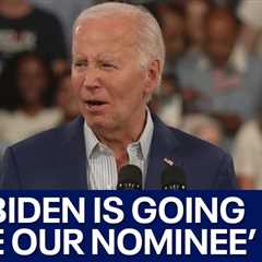 Biden ‘absolutely not’ dropping out of race, despite struggle in new polls
