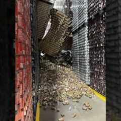 Huge Stack Falls In Warehouse Fail