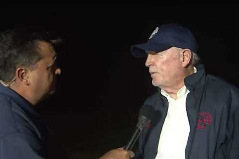 Galveston Mayor Craig Brown speak with KPRC 2’s Mario Diaz before Beryl’s landfall