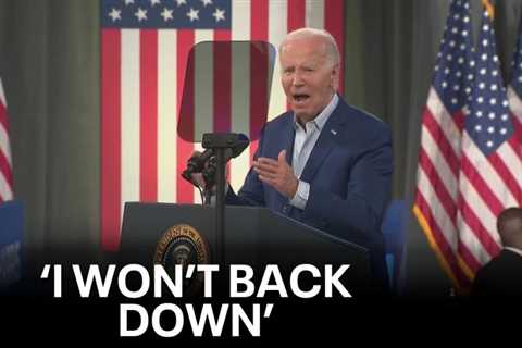 President Joe Biden stands firm against calls to drop out of 2024 election