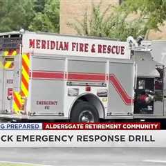 Aldersgate Retirement Community hosts mock emergency training drill for residents and first respo…