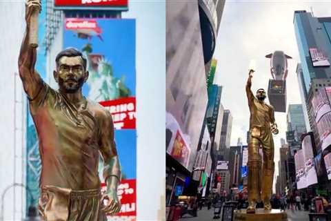 The Virat Kohli Effect: Times Square expresses larger-than-life love for Indian cricket icon,..