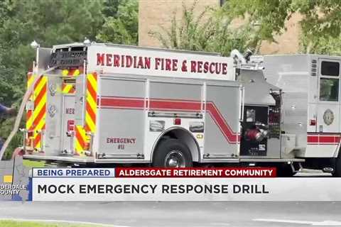 Aldersgate Retirement Community hosts mock emergency training drill for residents and first respo…