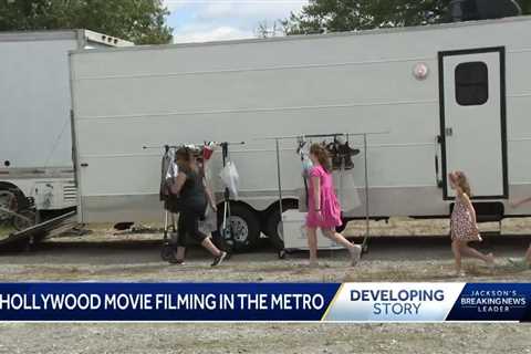 Movie filming in the metro